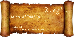 Kura Ádám névjegykártya
